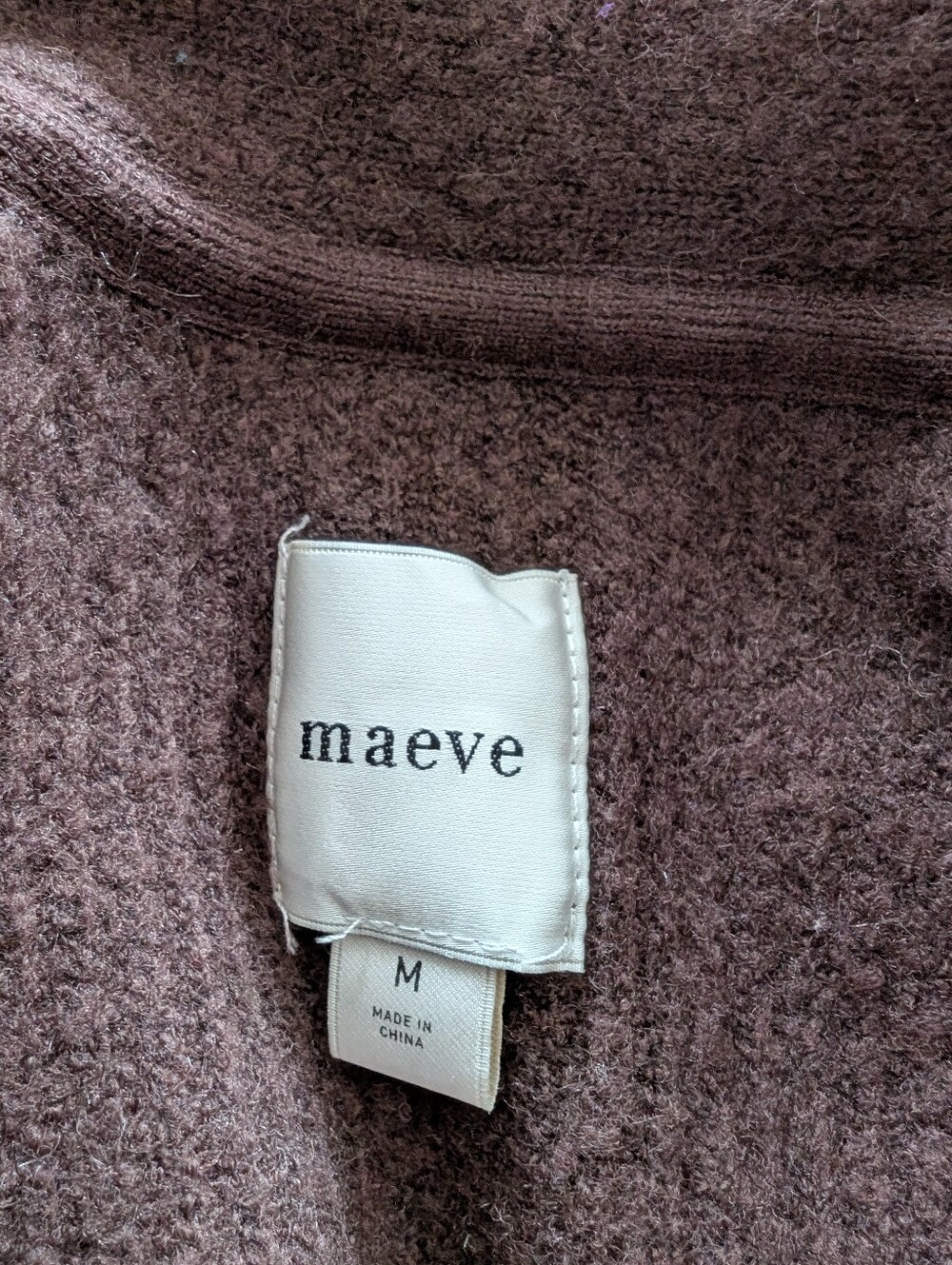 Anthropologie Maeve Hourglass Knit Cardigan Sweater Brown Medium - Picture 9 of 13